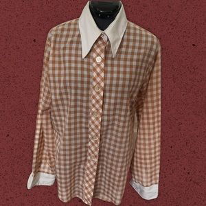 vintage plaid button up